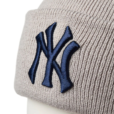 ベーシック カフニット MLB Team Logo ニューヨーク・ヤンキース ライトグレー