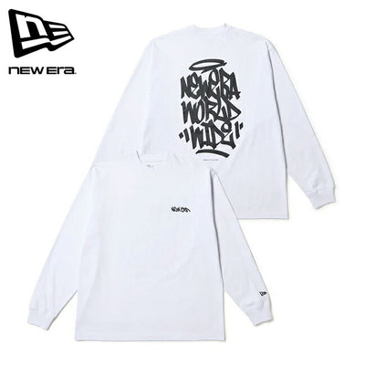 NEWERA ニューエラ 長袖 オーバーサイズド コットン Tシャツ Tagging ホワイト 14682689