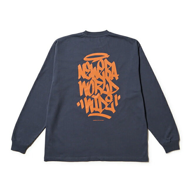 NEWERA ニューエラ 長袖 オーバーサイズド コットン Tシャツ Tagging スレートグレー 14682690