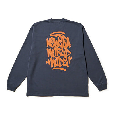 NEWERA ニューエラ 長袖 オーバーサイズド コットン Tシャツ Tagging スレートグレー 14682690