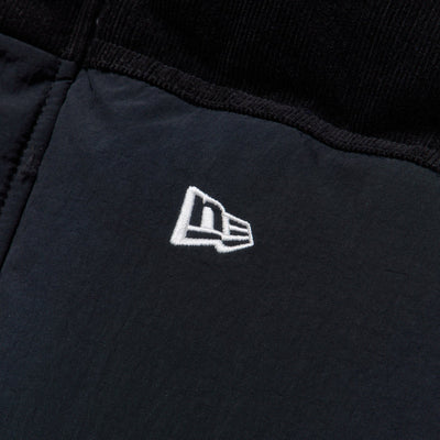 ダウンジャケット コーデュロイ コンビ ブラック 14682727