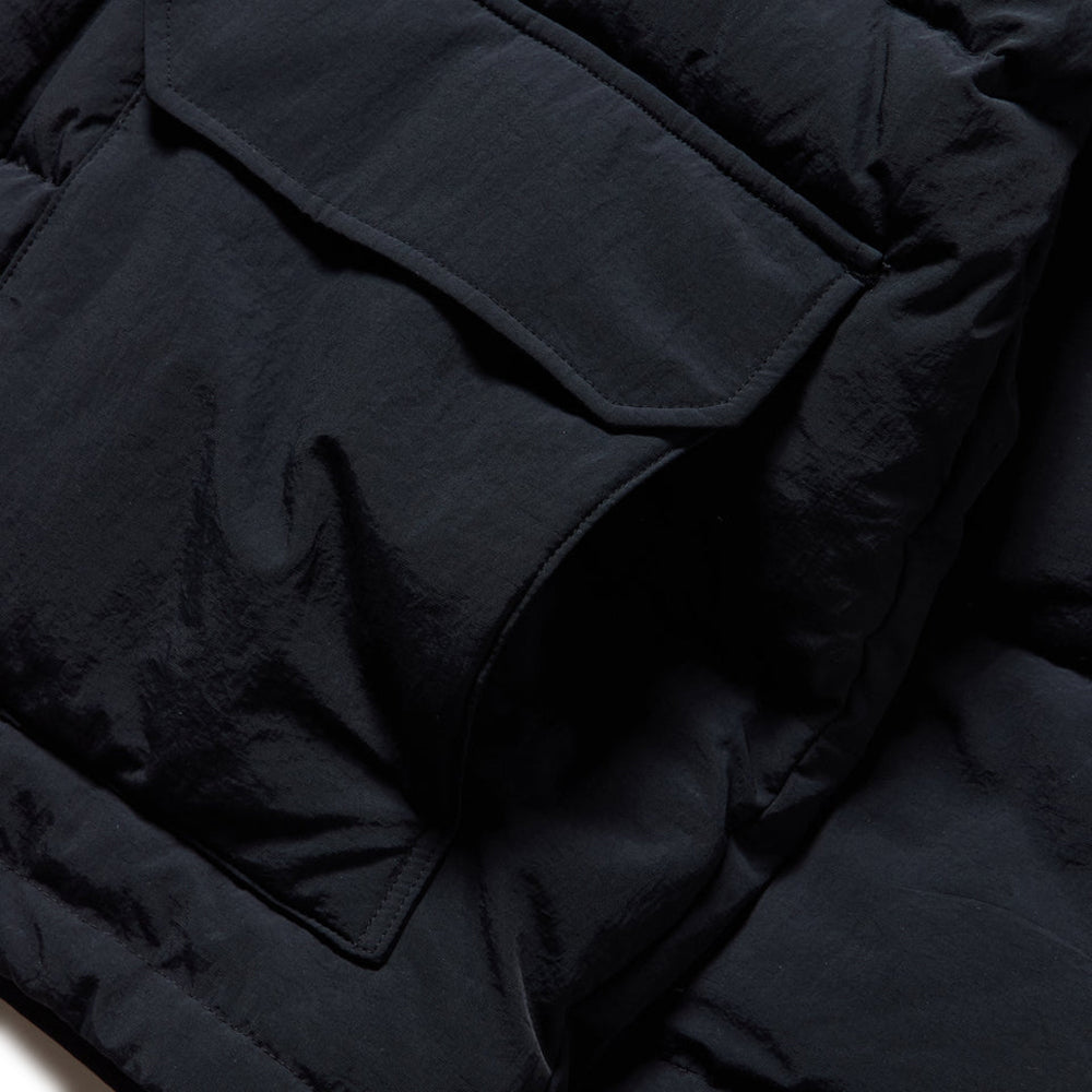 ダウンジャケット コーデュロイ コンビ ブラック 14682727