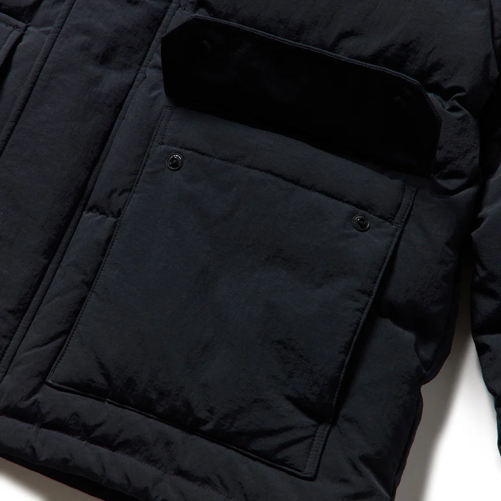 ダウンジャケット コーデュロイ コンビ ブラック 14682727