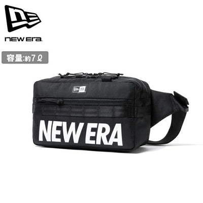 NEWERA ニューエラ スクエア ウエストバッグ 7L プリントロゴ ブラック 14521303