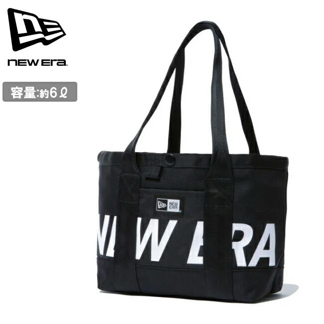 NEWERA ニューエラ トートバッグ ミニ 6L プリントロゴ ブラック×ホワイト 14521300