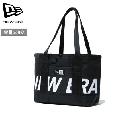 NEWERA ニューエラ トートバッグ ミニ 6L プリントロゴ ブラック×ホワイト 14521300