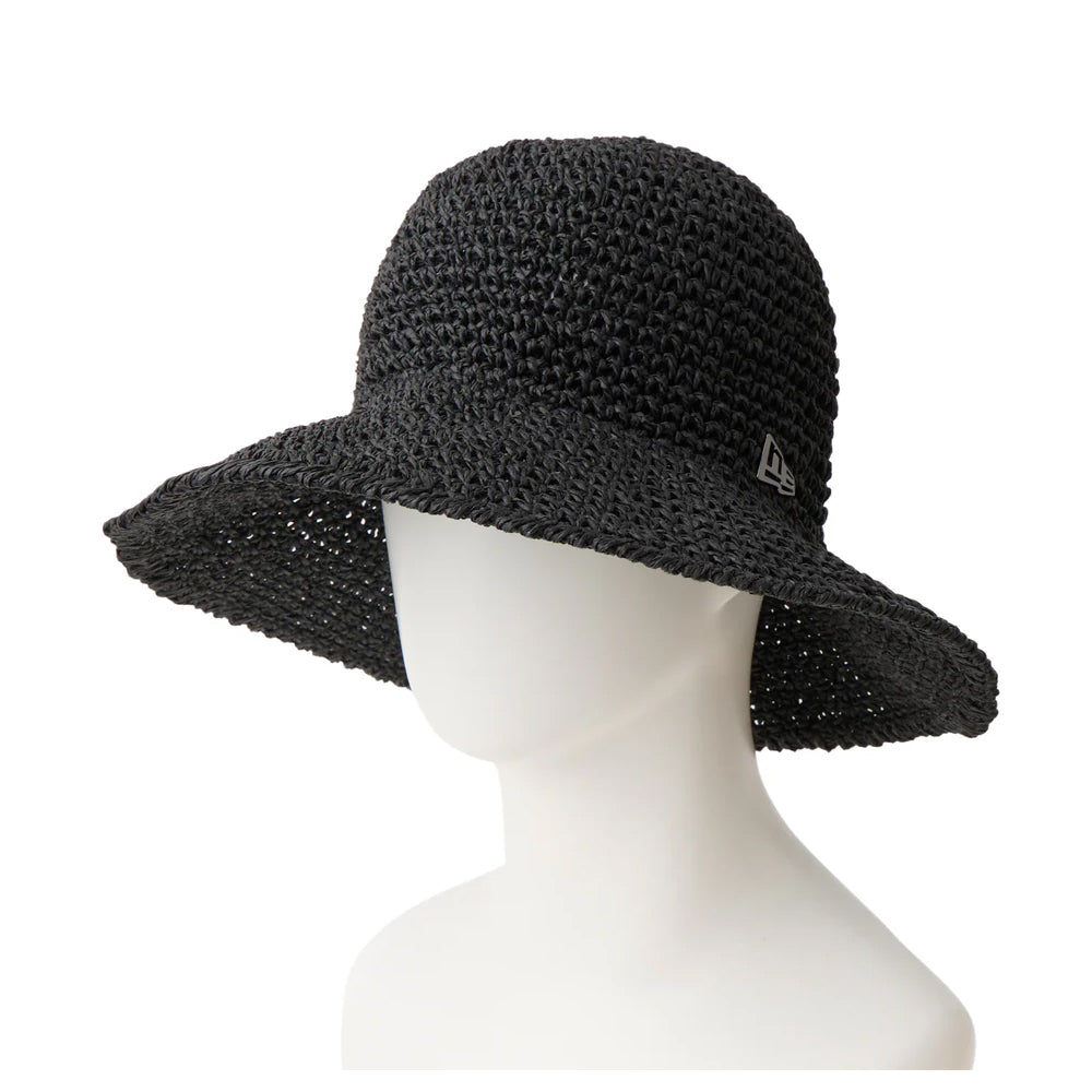 NEWERA | アドベンチャーワイドブリム Paper Crochet Hat ブラック