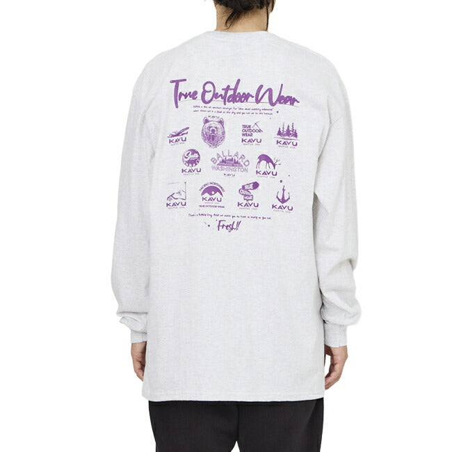 KAVU カブー LS 25 event Tee ロングスリーブ25イベントロゴティー 19822327