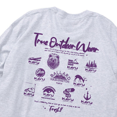 KAVU カブー LS 25 event Tee ロングスリーブ25イベントロゴティー 19822327