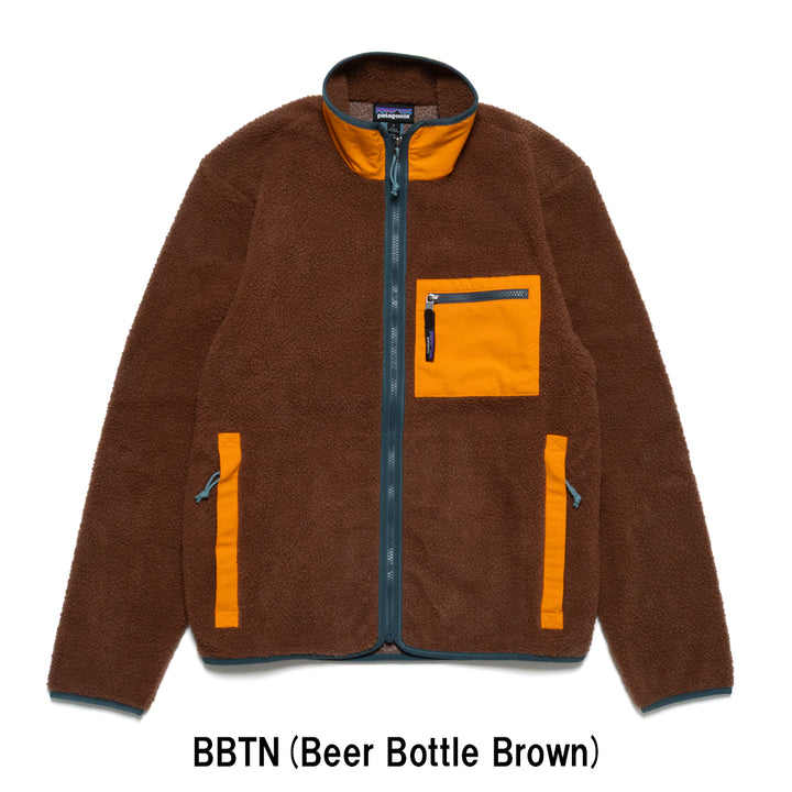 冬到来！新品ロイスクレヨンミリタリージャケット 焦茶色とオレンジのコントラスト patagonia - M's Shearling ReCrafted Jkt メンズシアーリングリクラフ