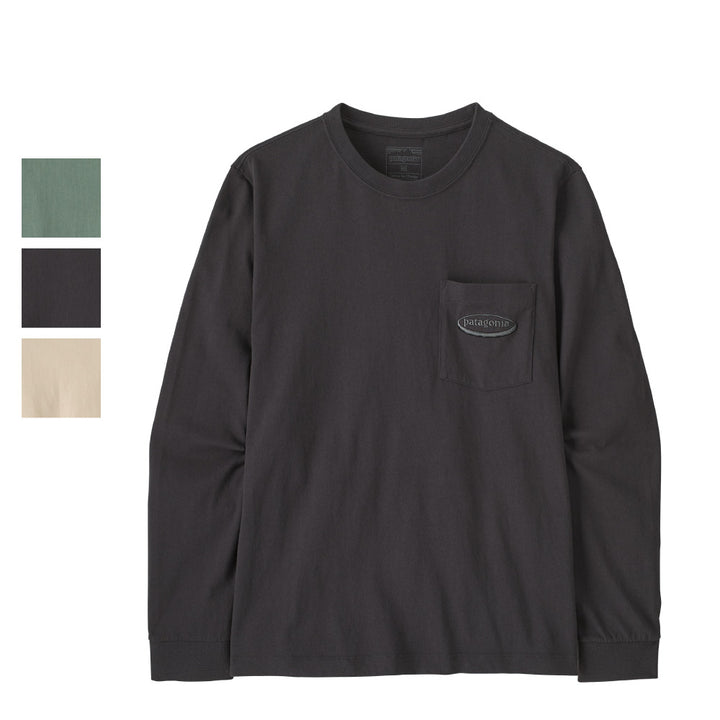 patagonia - M's L/S MW '95 Oval Logo Pocket Tee 37898 | アウトドア