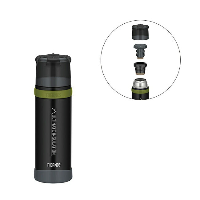 THERMOS サーモス 山専用 ステンレスボトル 500ml MTBK(マットブラック) FFX-501