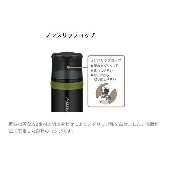 THERMOS サーモス 山専用 ステンレスボトル 750ml MTBK(マットブラック) FFX-751