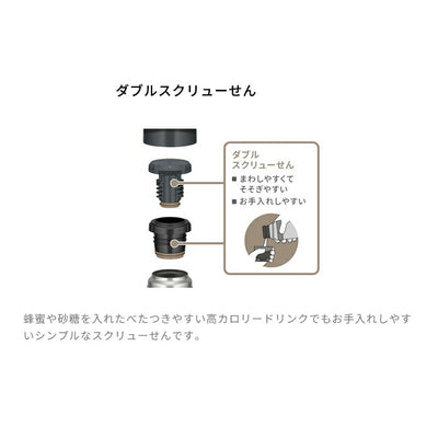 THERMOS サーモス 山専用 ステンレスボトル 750ml MTBK(マットブラック) FFX-751
