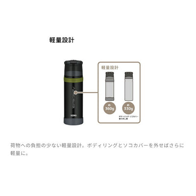 THERMOS サーモス 山専用 ステンレスボトル 750ml MTBK(マットブラック) FFX-751