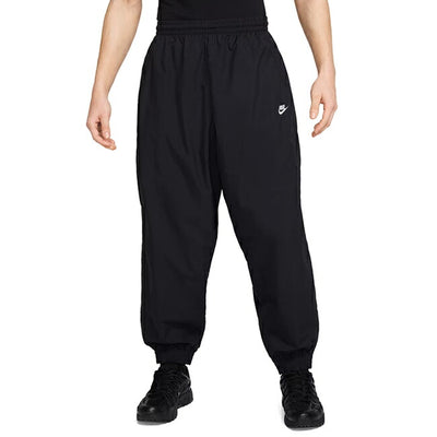 NIKE ナイキ クラブ メンズ オーバーサイズドウーブントラックパンツ (010)ブラック/ホワイト HQ6115-010