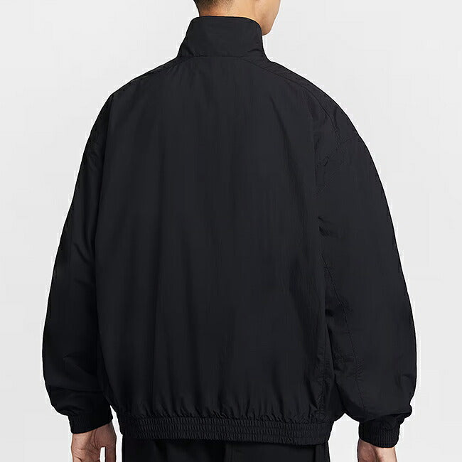 NIKE ナイキ クラブ メンズ オーバーサイズドウーブントラックジャケット (010)ブラック/ホワイト HQ6110-010
