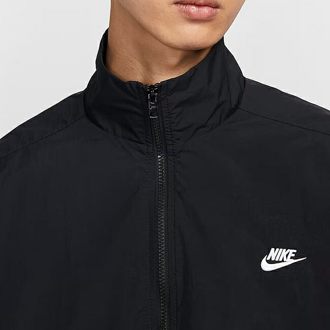 NIKE ナイキ クラブ メンズ オーバーサイズドウーブントラックジャケット (010)ブラック/ホワイト HQ6110-010