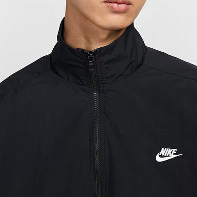 NIKE ナイキ クラブ メンズ オーバーサイズドウーブントラックジャケット (010)ブラック/ホワイト HQ6110-010