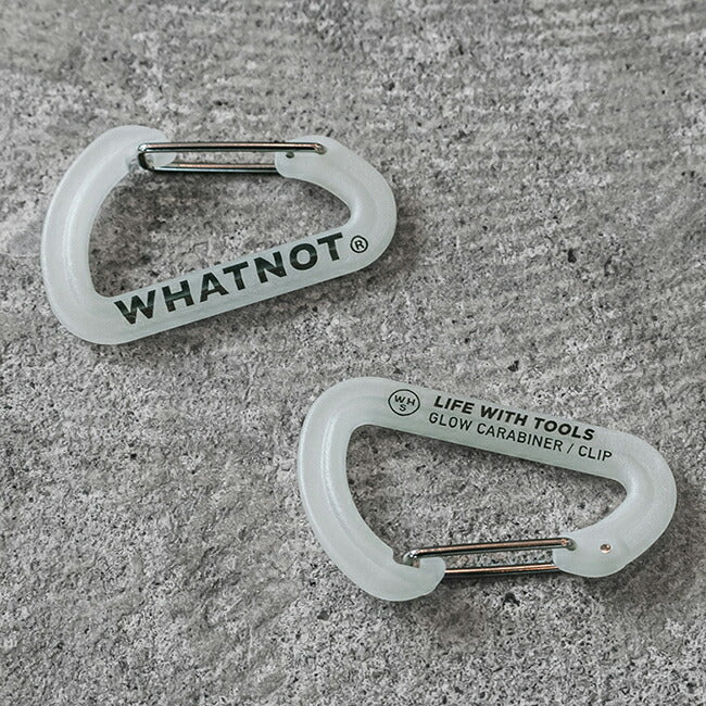 WHATNOT ワットノット Glow Carabiner 蓄光カラビナ CA-01-CGL