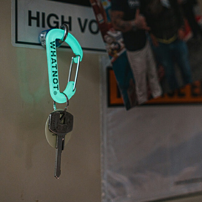 WHATNOT ワットノット Glow Carabiner 蓄光カラビナ CA-01-CGL