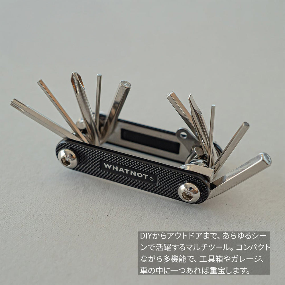 ウッド製ハンドル付きマルチツールボックス ビンテージ 北欧ミッドセンチュリー WHATNOT - Multi Tool マルチツール MT-01-BK | アウトドアショップ