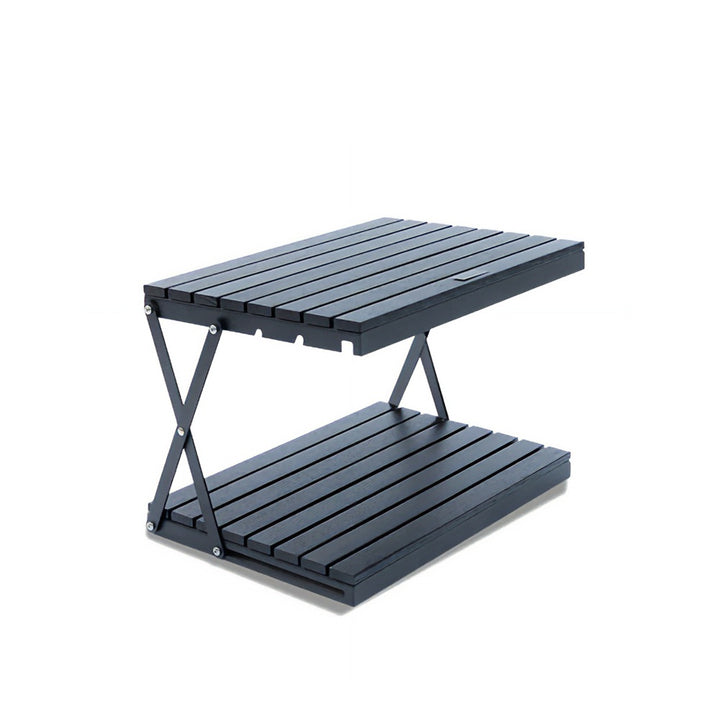 ANOBA - BLACK EDITION ブラックエディション ウッドラック 2段 AN097