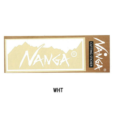 NANGA ナンガ CUTTING BOX LOGO STICKER カッティングボックスロゴステッカー