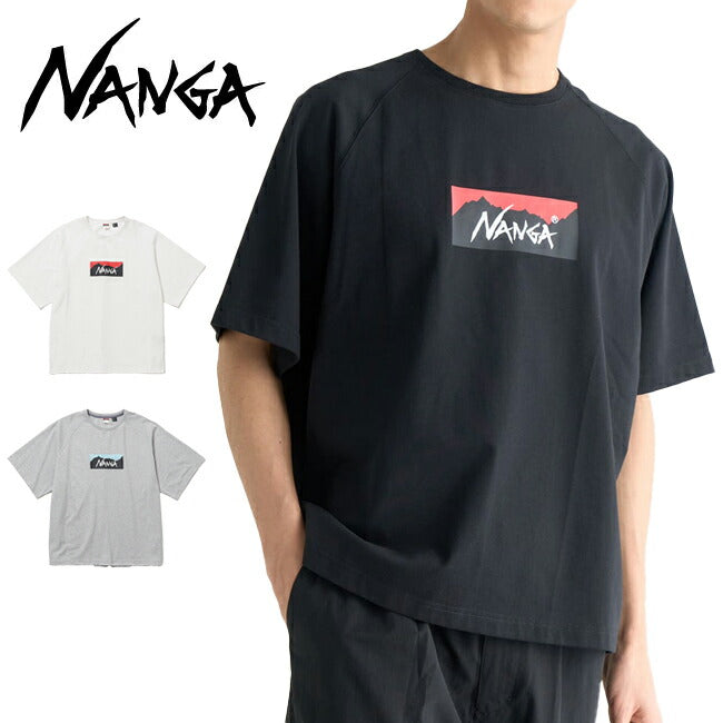 NANGA ナンガ ECO HYBRID BOX LOGO LOOSE FIT TEE エコハイブリッドボックスロゴルーズフィットティー N2500-1M025Z