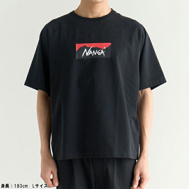 NANGA - ECO HYBRID BOX LOGO LOOSE FIT TEE エコハイブリッドボックス