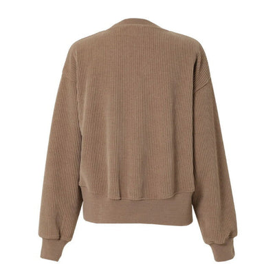 KNIT CORDUROY CREW NECK W ニットコーデュロイクルーネック(ウィメンズ) N2530-1K088B