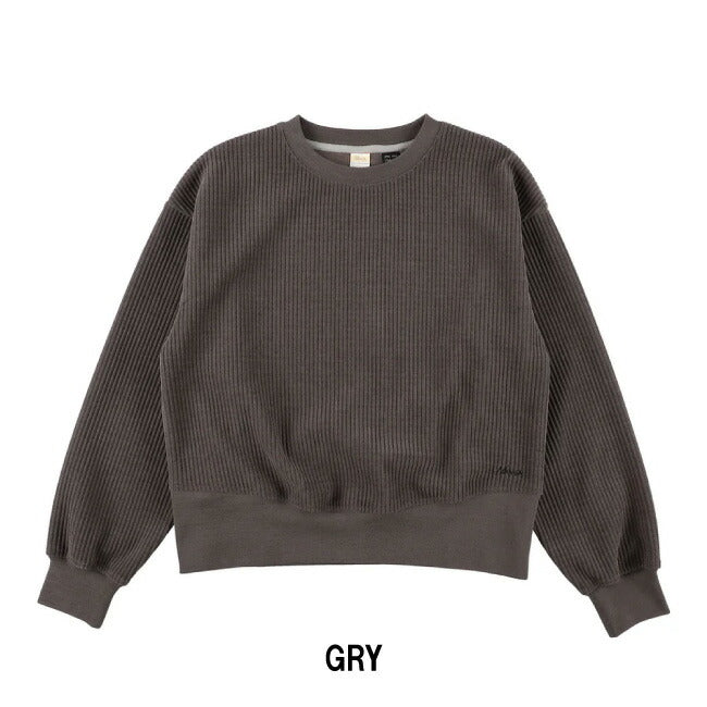 KNIT CORDUROY CREW NECK W ニットコーデュロイクルーネック(ウィメンズ) N2530-1K088B
