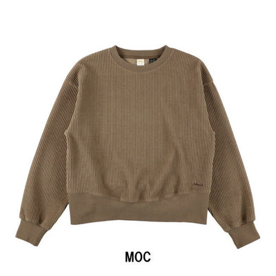 KNIT CORDUROY CREW NECK W ニットコーデュロイクルーネック(ウィメンズ) N2530-1K088B