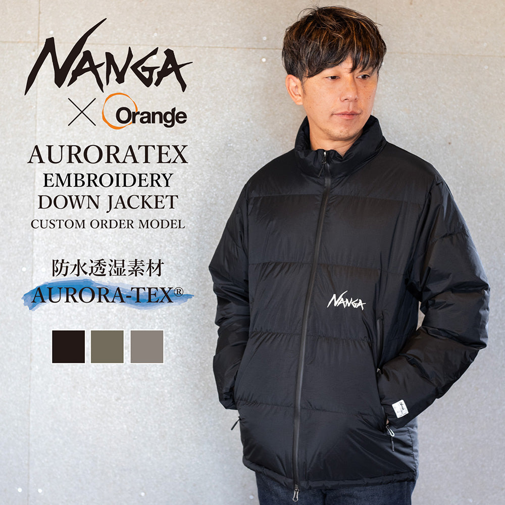 NANGA × jeans factory オーロラダウンジャケット オレンジ NANGA