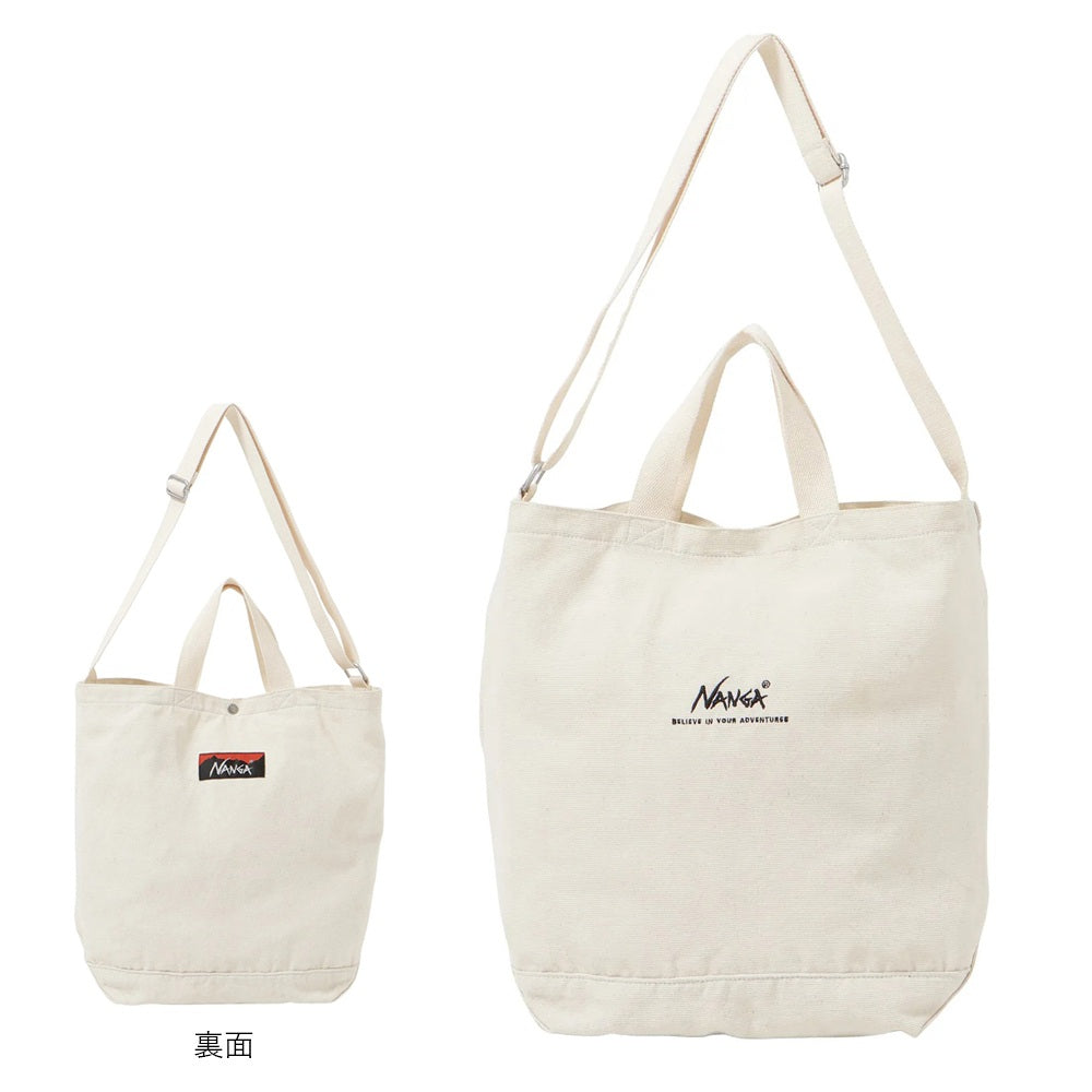 NANGA LOGO 2WAY CANVAS TOTE BAG ナンガロゴ2WAYキャンバストート