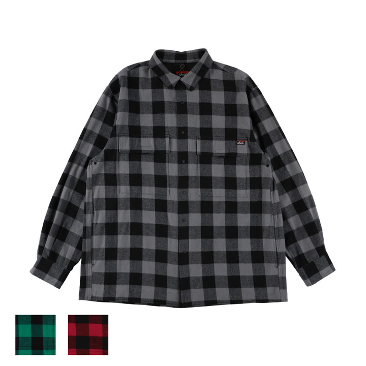 NANGA - BUFFALO CHECK W PK SHIRT バッファローチェックWポケット
