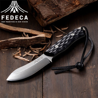 FEDECA フェデカ ブッシュクラフトナイフ 名栗ブラック 001078