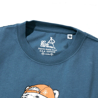 go slow caravan ゴースローキャラバン USA/C 餃子クマ TEE 341913