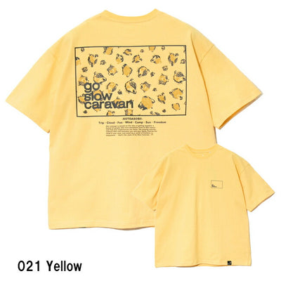 go slow caravan ゴースローキャラバン USA/C スクエアLOGO バックプリント ゆったり TEE 341915A