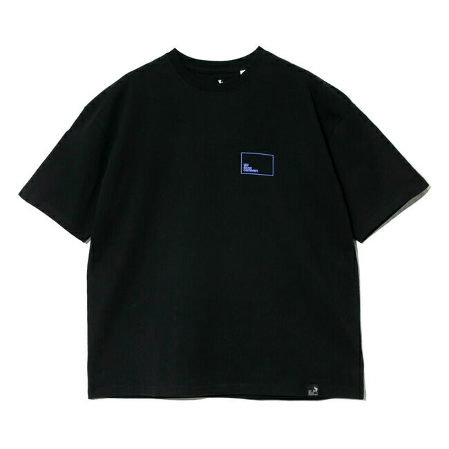 go slow caravan ゴースローキャラバン USA/C スクエアLOGO バックプリント ゆったり TEE 341915A