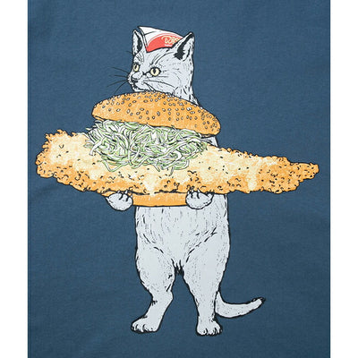 go slow caravan ゴースローキャラバン DOMDOM×gsc USA/C 天竺 びたびたバターフィッシュ猫S/S TEE 341962