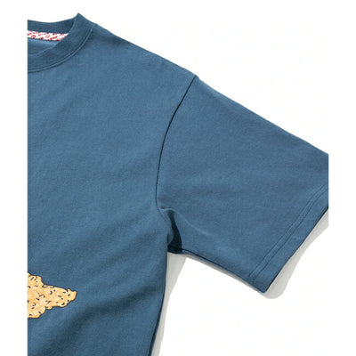 go slow caravan ゴースローキャラバン DOMDOM×gsc USA/C 天竺 びたびたバターフィッシュ猫S/S TEE 341962