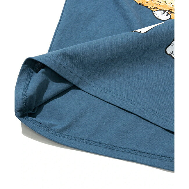 go slow caravan ゴースローキャラバン DOMDOM×gsc USA/C 天竺 びたびたバターフィッシュ猫S/S TEE 341962
