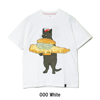 go slow caravan ゴースローキャラバン DOMDOM×gsc USA/C 天竺 びたびたバターフィッシュ猫S/S TEE 341962