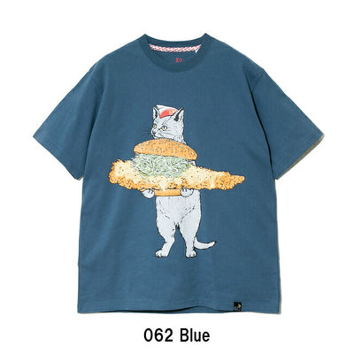 go slow caravan ゴースローキャラバン DOMDOM×gsc USA/C 天竺 びたびたバターフィッシュ猫S/S TEE 341962