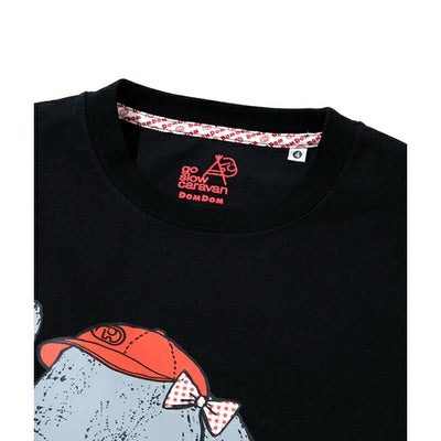 go slow caravan ゴースローキャラバン DOMDOM×gsc USA/C 天竺 味噌ピー チキンバーガーゾウBIG TEE 341963