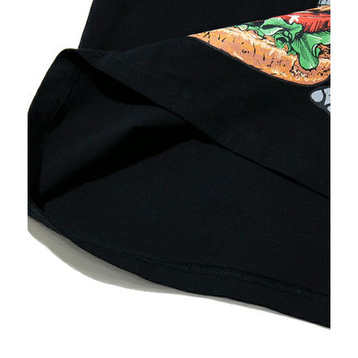 go slow caravan ゴースローキャラバン DOMDOM×gsc USA/C 天竺 味噌ピー チキンバーガーゾウBIG TEE 341963