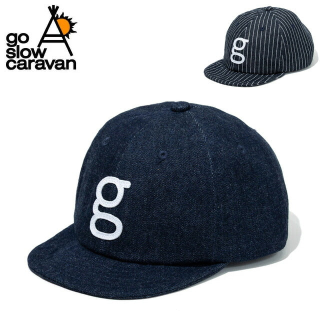 go slow caravan ゴースローキャラバン gワッペン デニム ショートバイザーキャップ 349102