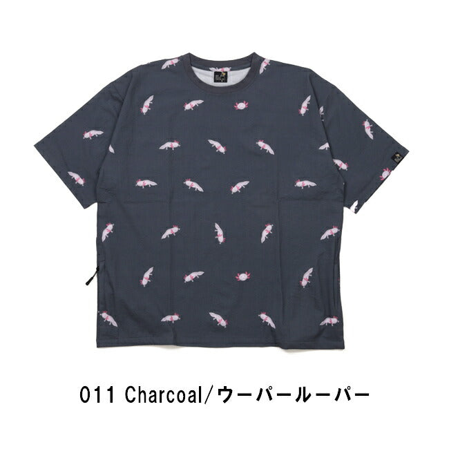 go slow caravan ゴースローキャラバン ストレッチサッカー総柄プリント半袖TEE 346124