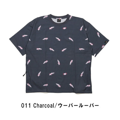 go slow caravan ゴースローキャラバン ストレッチサッカー総柄プリント半袖TEE 346124